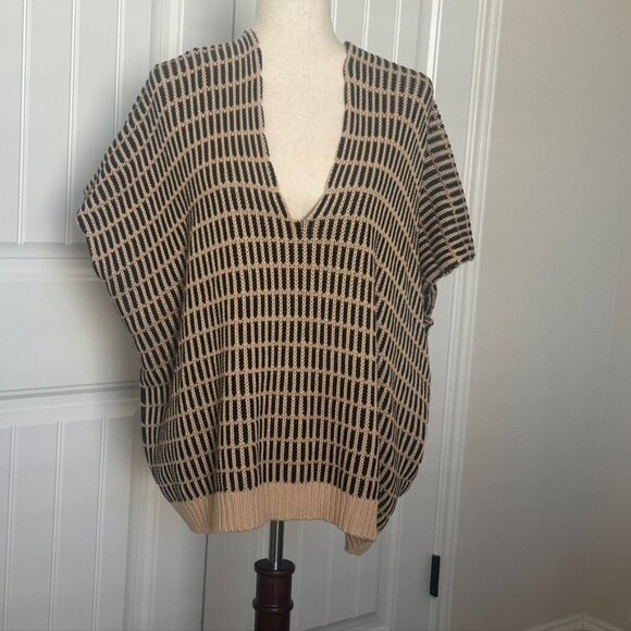 Free People Pullover oversize Back Zip Sweater Vest M - Picture 2 of 6